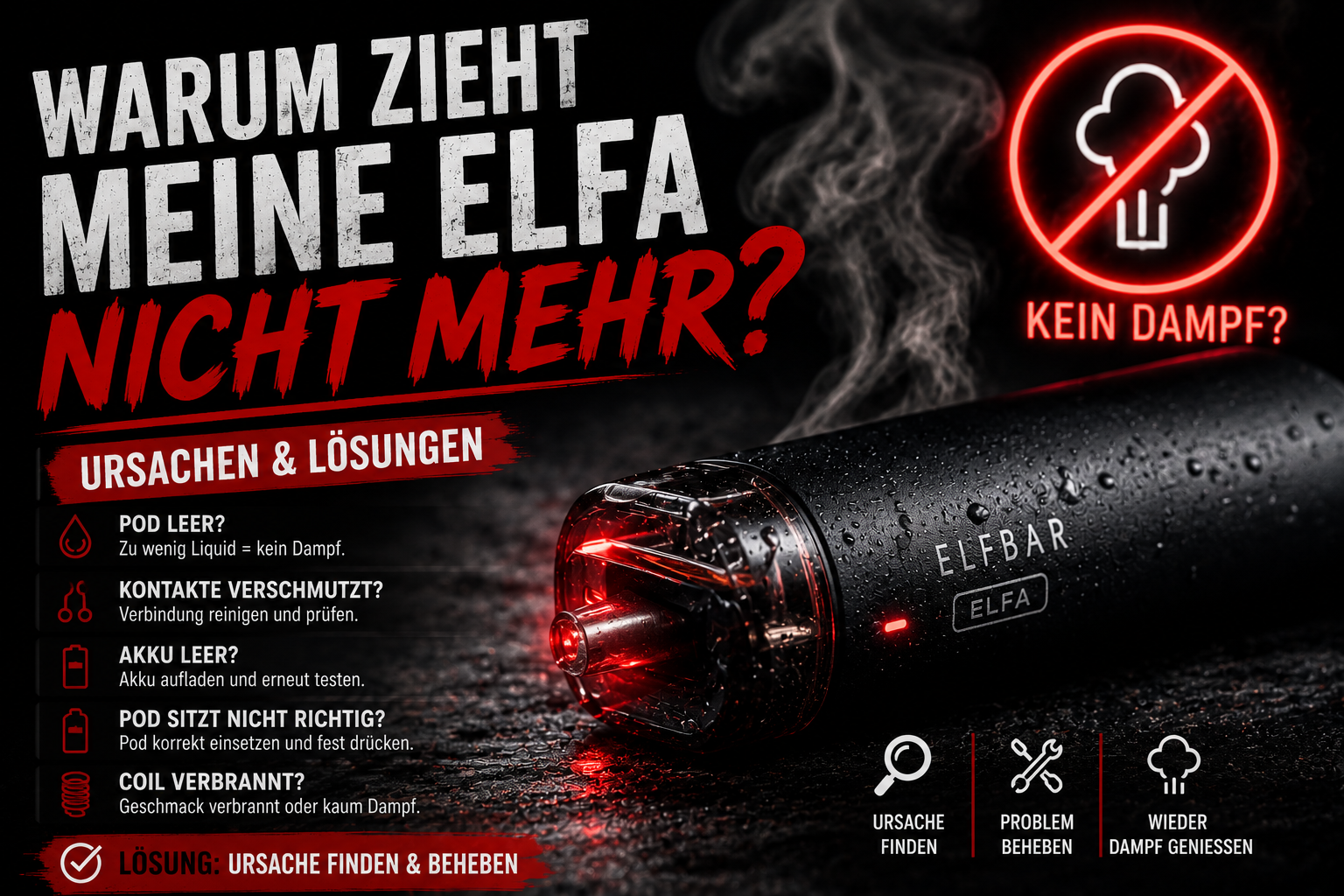 elfbar akku funktioniert nicht Elfbar funktioniert nicht: Praktische Lösungen und Tipps