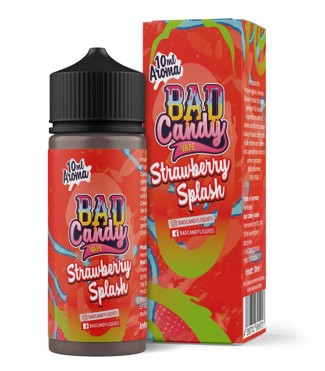 Strawberry Splash 10ml Longfill