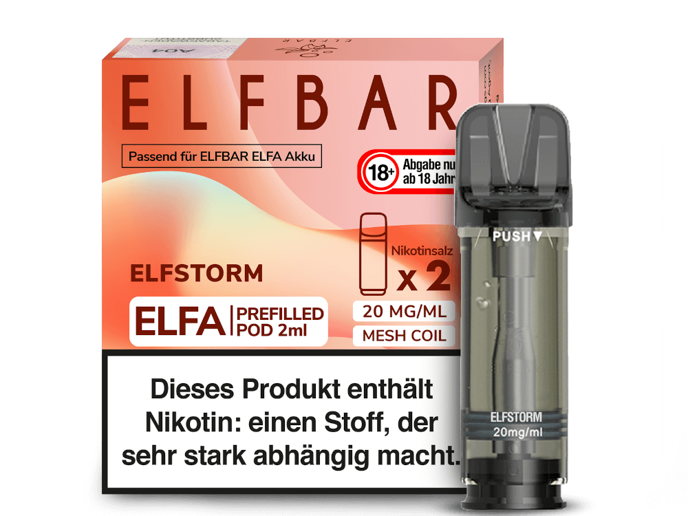 Elfa Pod Elfstorm 20 mg 2Stk by Elfbar gnstig kaufen fr 5,99 Bad Candy Shop Elfa Pod Elfstorm 20 mg 2Stk by Elfbar gnstig kaufen fr 5,99 Bad Candy Shop