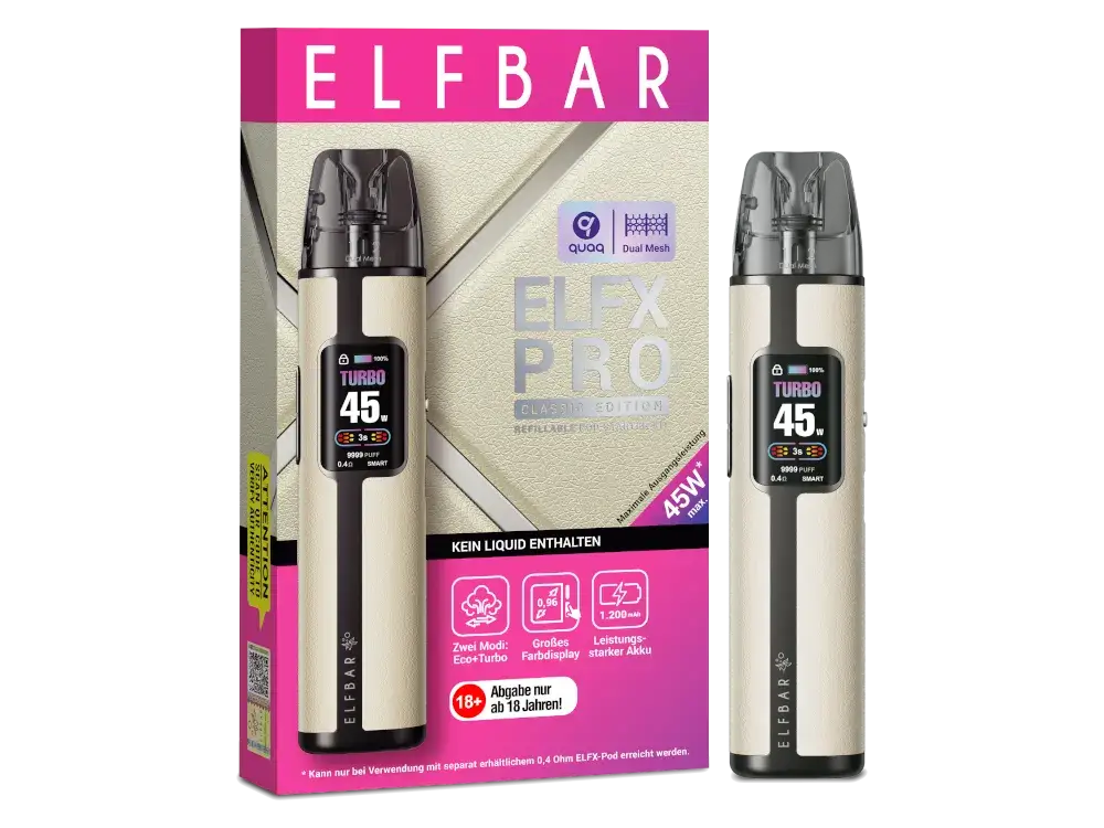 Elfbar ELFX Pro Refillable Kit White gnstig kaufen fr 30,99 Bad Candy Shop Elfbar ELFX Pro Refillable Kit White gnstig kaufen fr 30,99 Bad Candy Shop