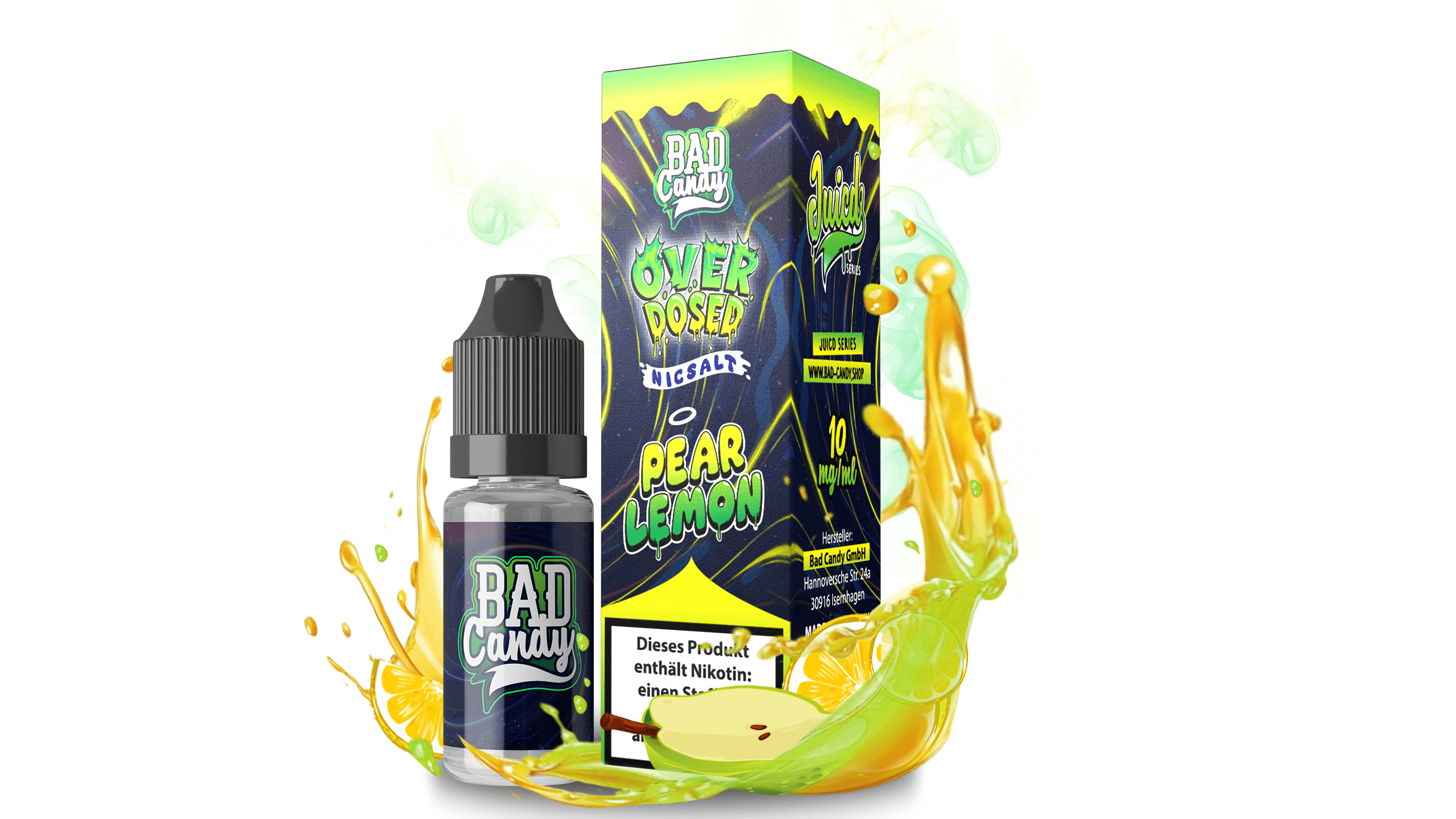 Bad Candy Juicd Overdosed Pear Lemon - Nikotin Salz Liquid