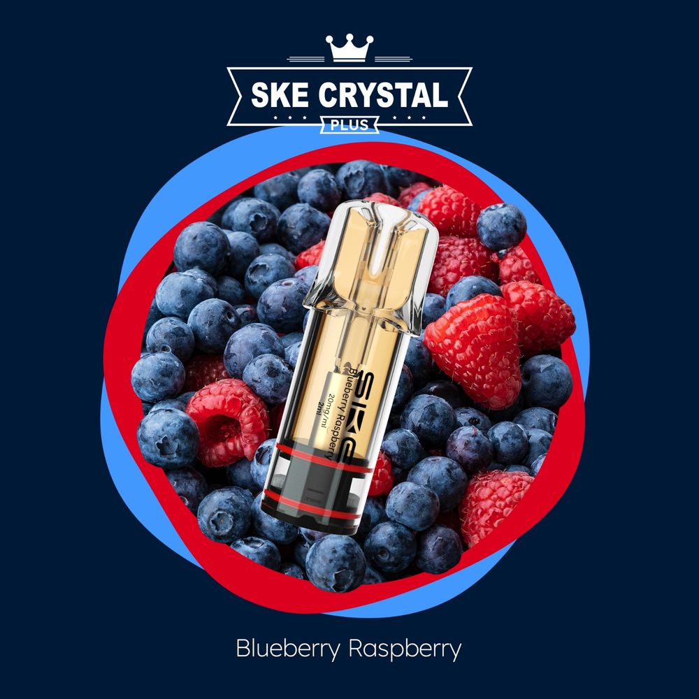 SKE Crystal PLUS Blueberry Raspberry Pods