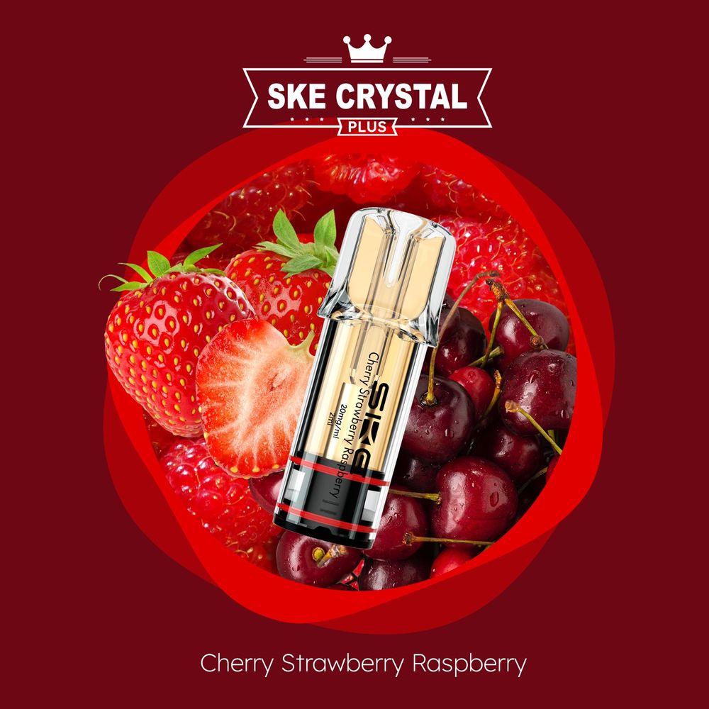 SKE Crystal PLUS Cherry Strawberry Raspberry