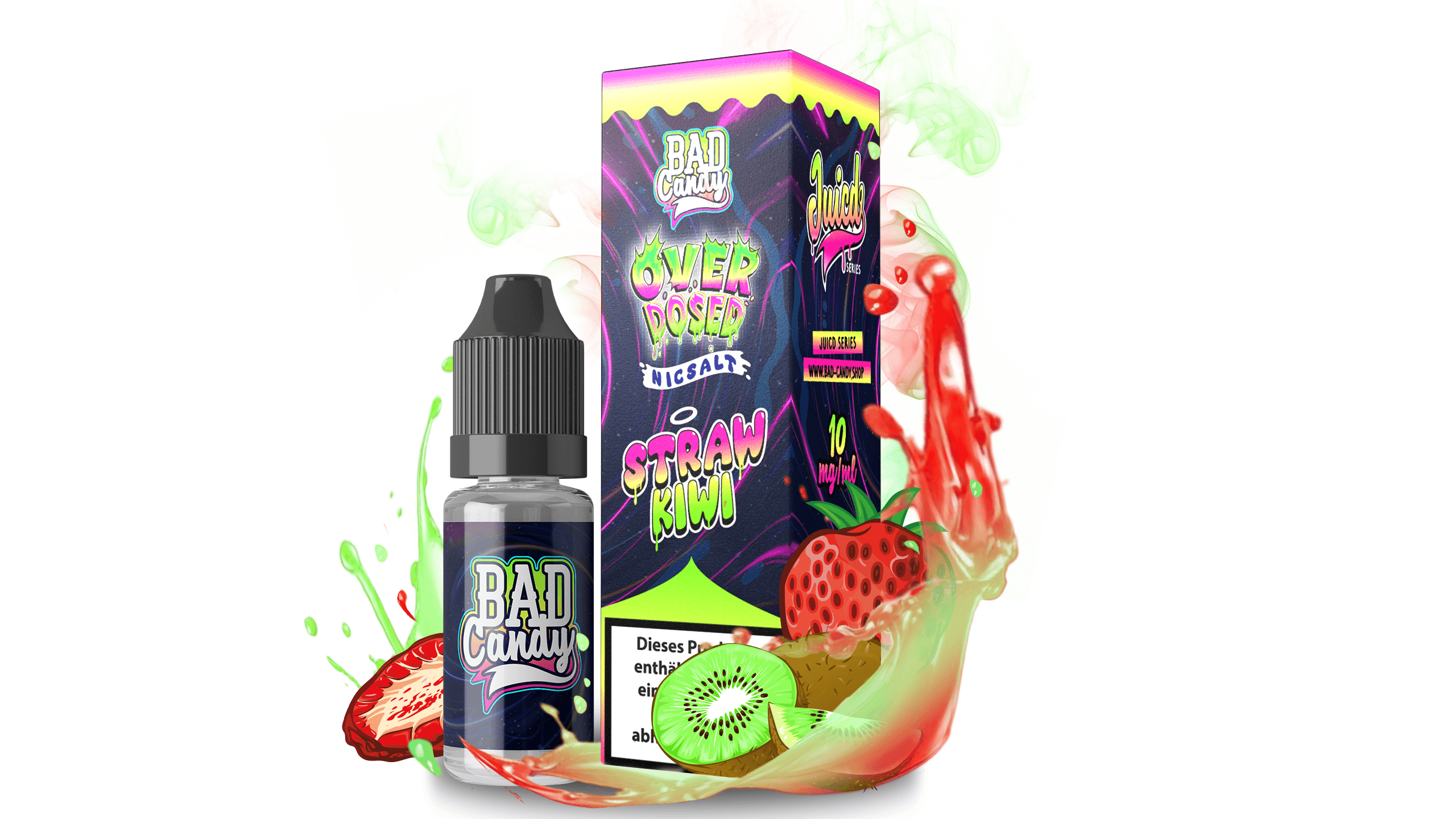 Bad Candy Juicd Overdosed Straw Kiwi - Nikotin Salz Liquid