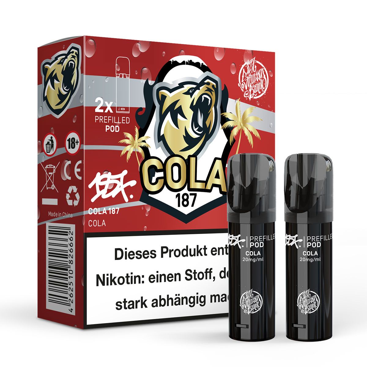 187 - Cola Prefilled Pod 2Stk 20mg