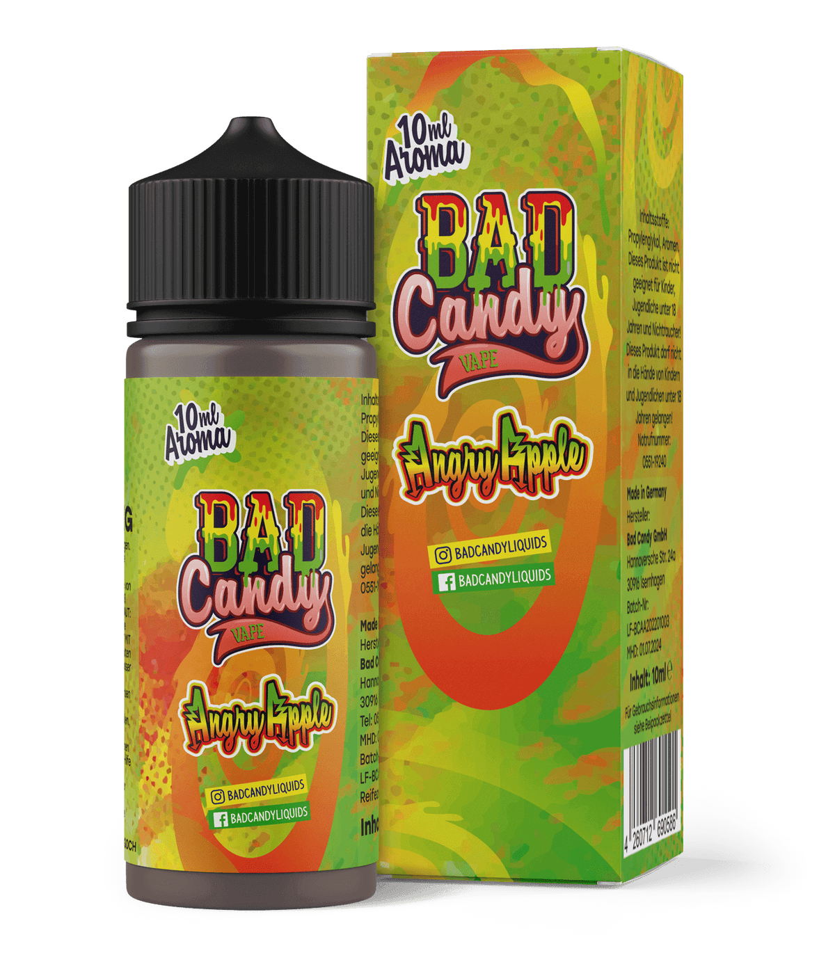 Bad Acany Bad Candy Angry Apple 10ml Longfill Aroma – Bad Candy Shop