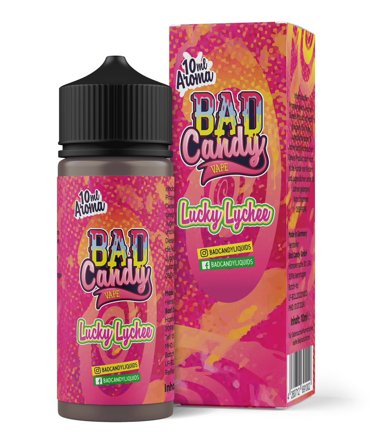 Bad Acany Bad Candy Lucky Lychee 10ml Longfill Aroma – Bad Candy Shop