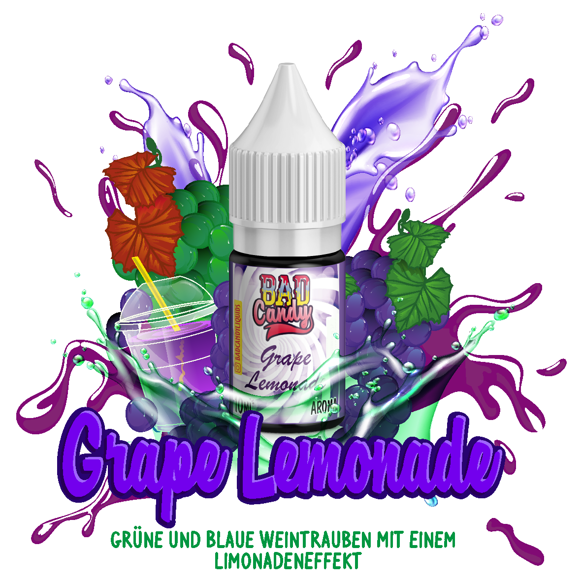 Bad Candy Grape Lemonade 10ml Aroma