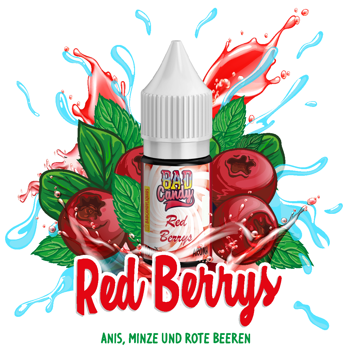 Bad Candy Red Berrys 10ml Aroma