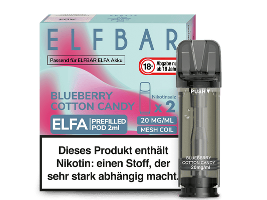 Elfbar Pods Blueberry Cotton Candy 20mg