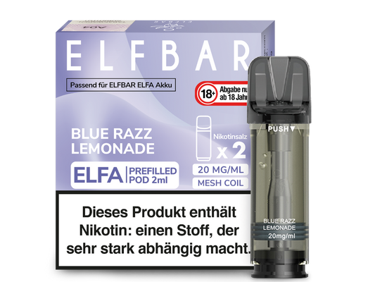 Elfa Pod Blue Razz Lemon 20mg 2Stk