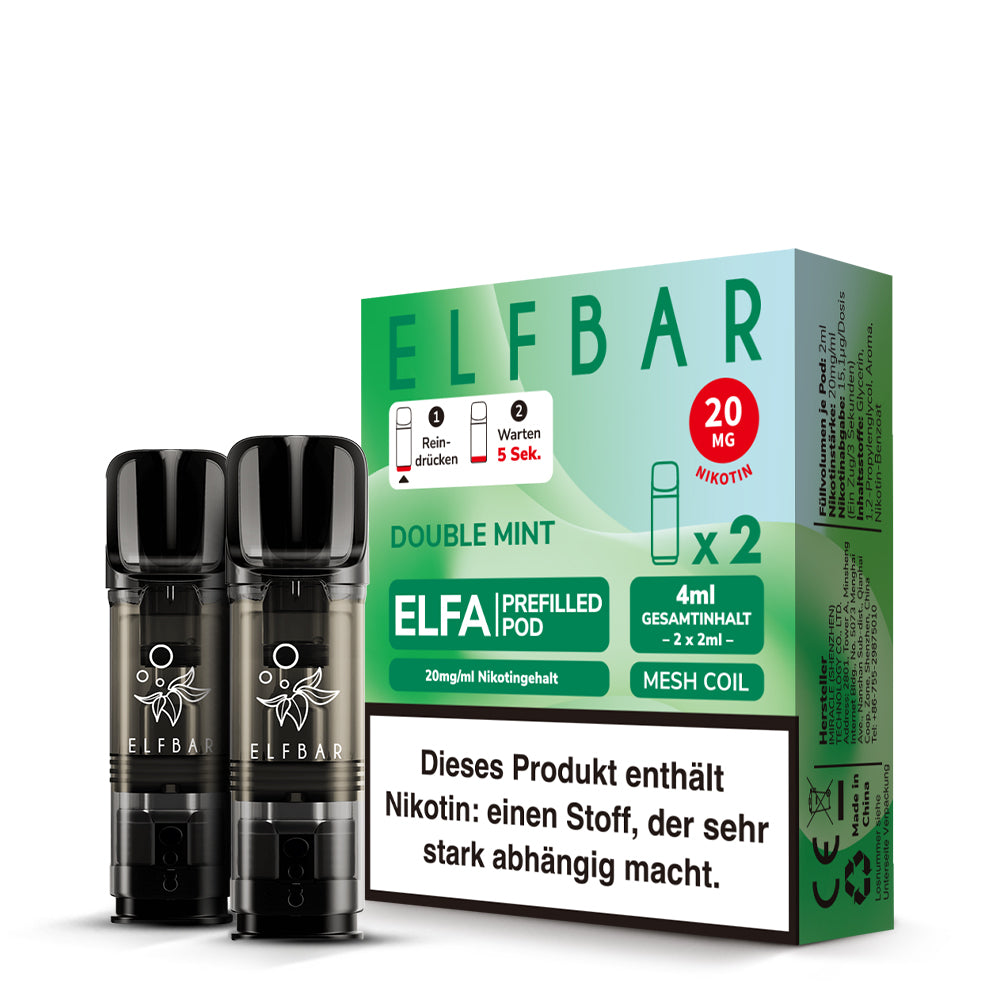 Elfa Pods Double Mint 20 mg 2Stk
