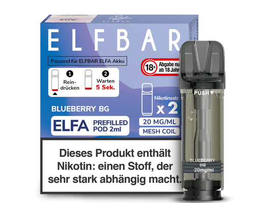 Elfbar Pods Blueberry BG 20 mg kaufen