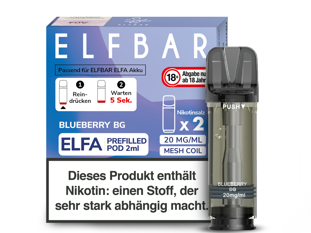 Elfa Pod Blueberry BG 20 mg 2Stk