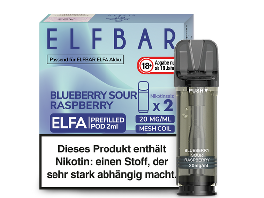 Elfa Pod Blueb Sour Rasp 20 mg 2Stk