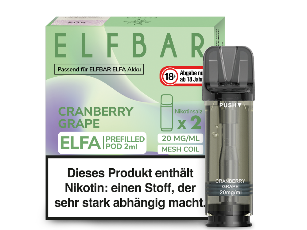 Elfa Pod Cranberry Grape 20 mg 2Stk