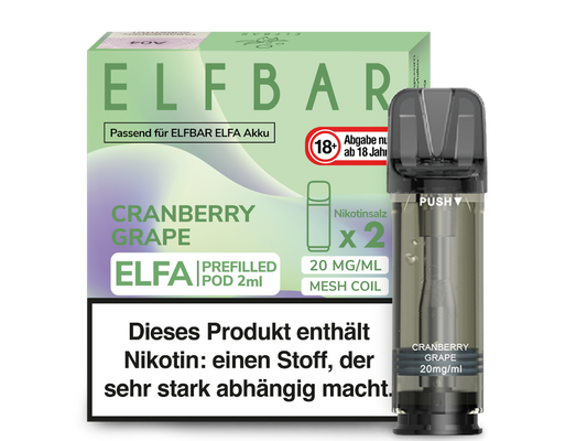 Elfa Pod Cranberry Grape 20 mg 2Stk