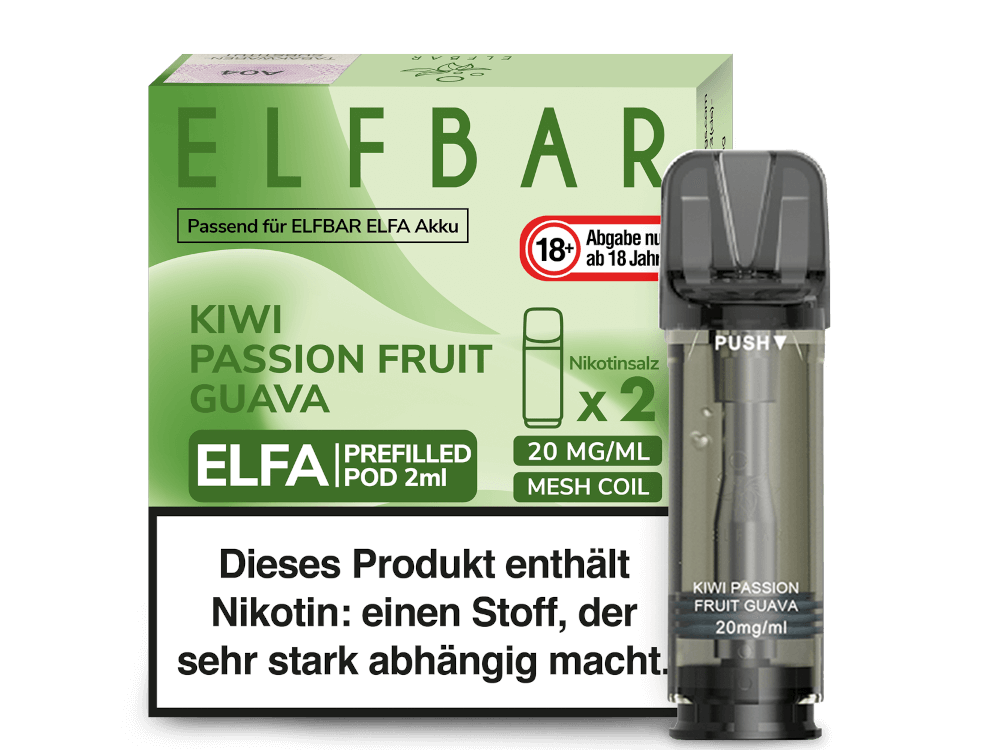 Elfbar Pods Kiwi Passionsfrucht Guave 20 mg