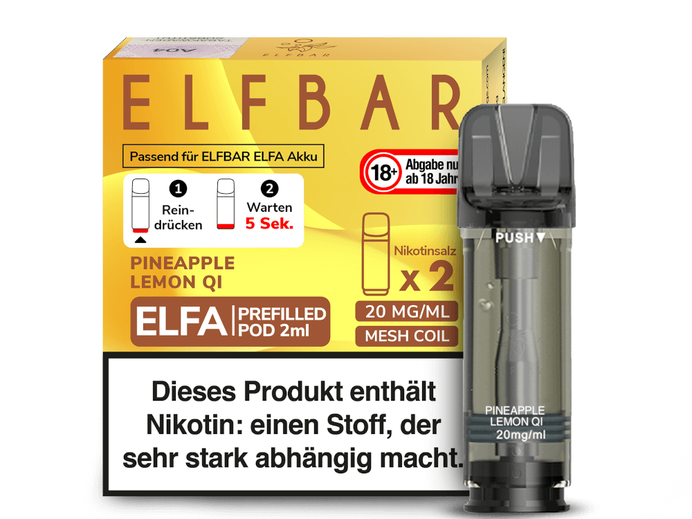 Elfbar Pods Pineapple Lemon QI vape