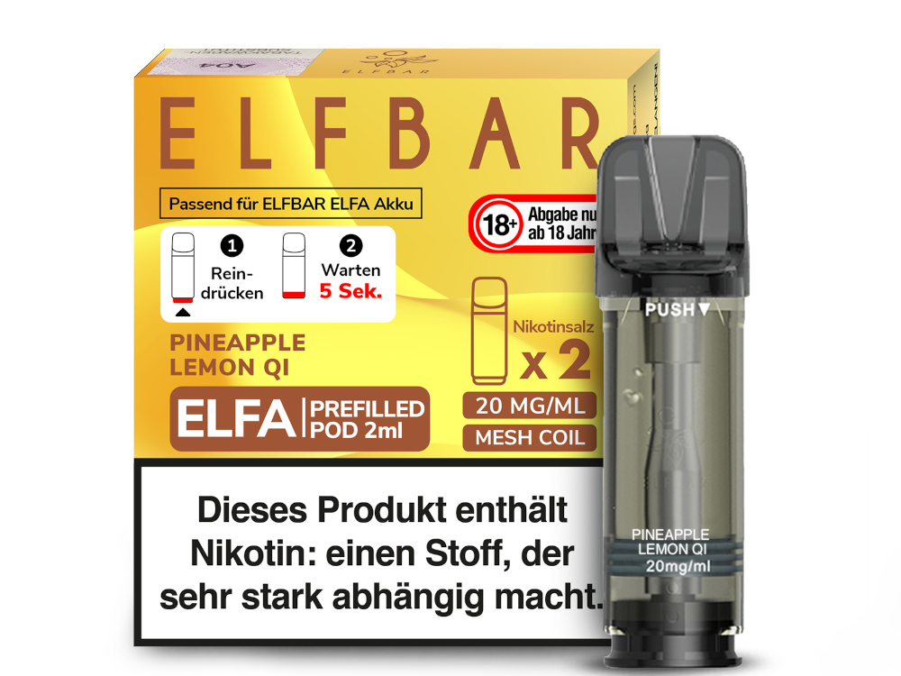 Elfbar Pods Pineapple Lemon QI vape