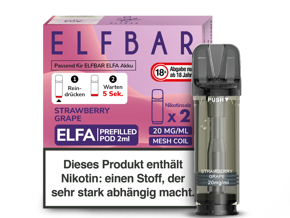 Elfbar Pods Stawberry Grape 20 mg