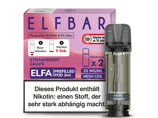 Elfa Pod Stawberry Grape 20 mg 2Stk