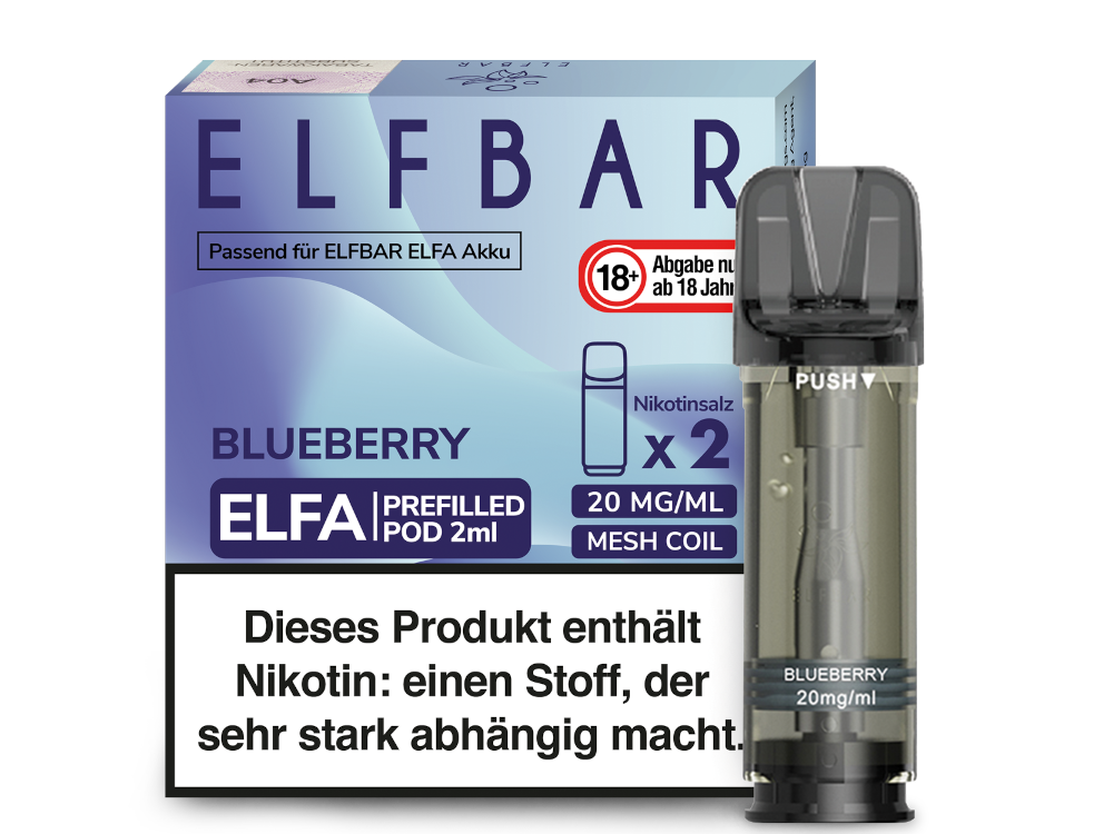 Elfa Pod Blueberry 20mg Elf Bar Pods