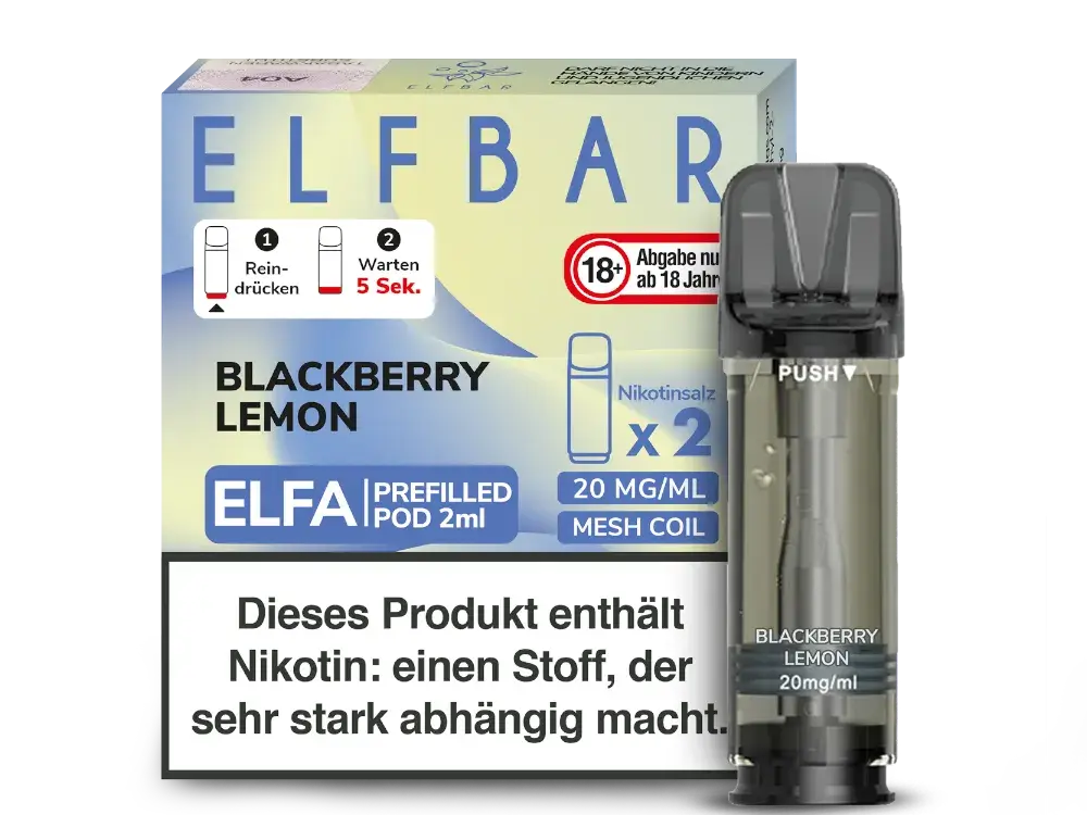 elfbar pods kosten Elfa Blackberry Lemon 20 mg 2Stk by günstig kaufen 6,49€ – Bad Candy Shop Pêche elfbar pods Variation:Black ELFBAR Germany | Official