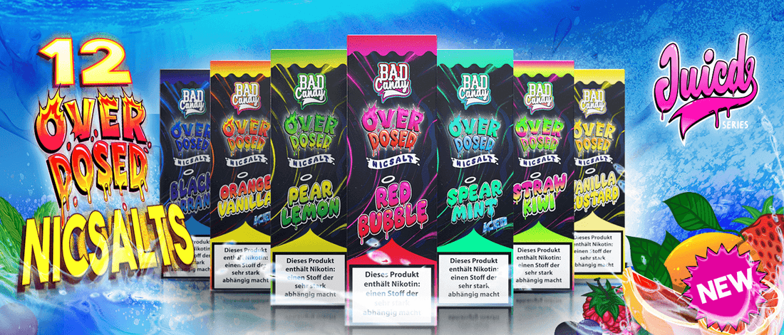 Bad Candy Premium Overdosed Nikotinsalz Liquids und Aromen Bad Candy Shop Bad Candy Premium Overdosed Nikotinsalz Liquids und Aromen Bad Candy Shop
