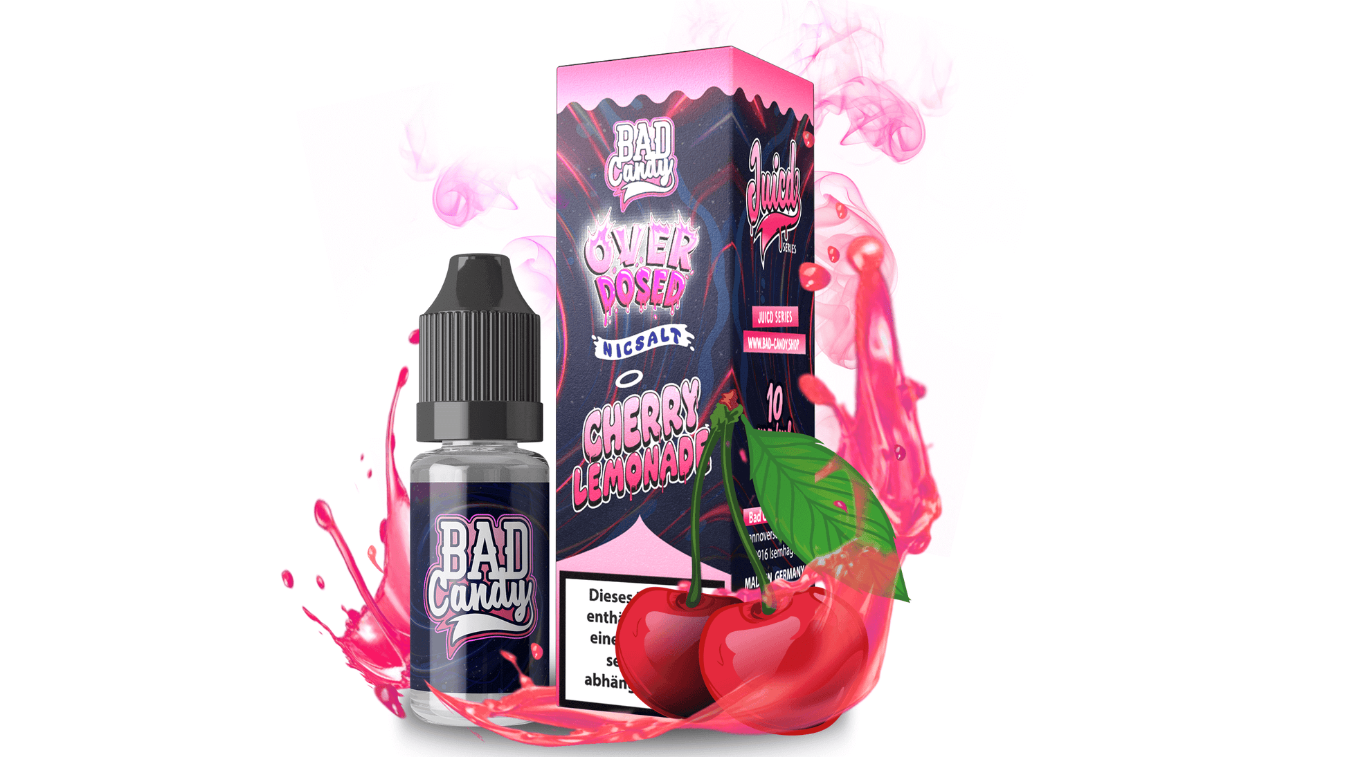 Bad Candy Juicd Overdosed Cherry Lemonade - Nikotin Salz Liquid Bad Candy Shop Bad Candy Juicd Overdosed Cherry Lemonade - Nikotin Salz Liquid Bad Candy Shop