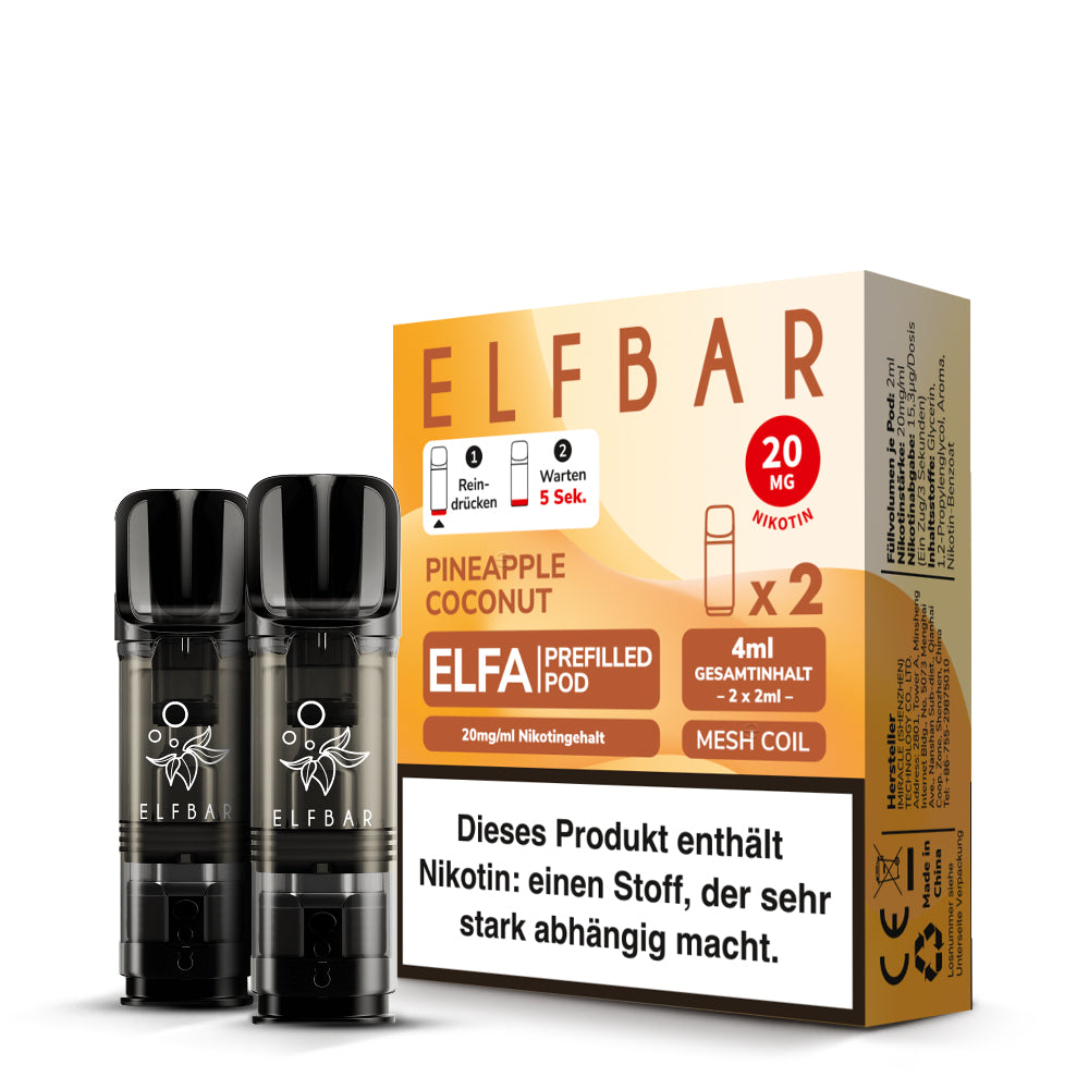 Elfa Pod Pineapple Coconut Ice 20 mg 2Stk