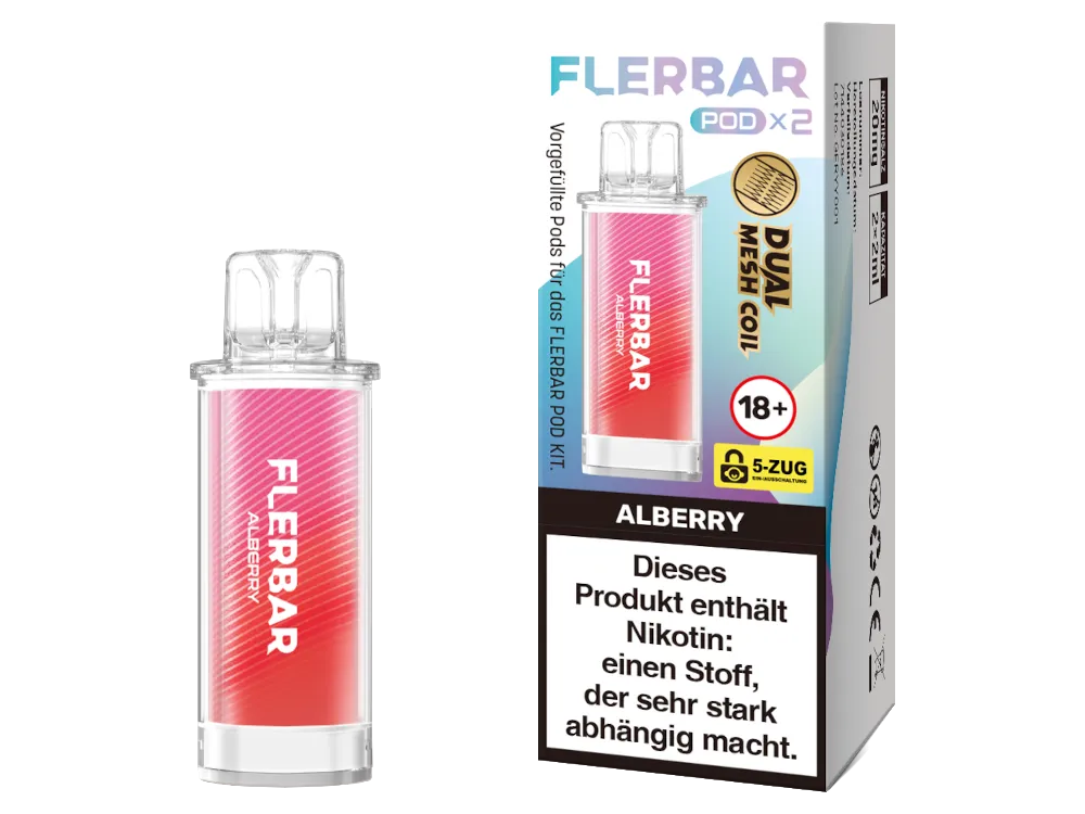 Flerbar Pod Alberry 20 mg 2Stk