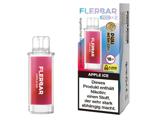 Flerbar Pod Apple Ice 20 mg 2Stk