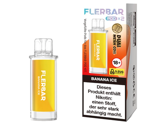 Flerbar Pod Banana Ice 20 mg 2Stk