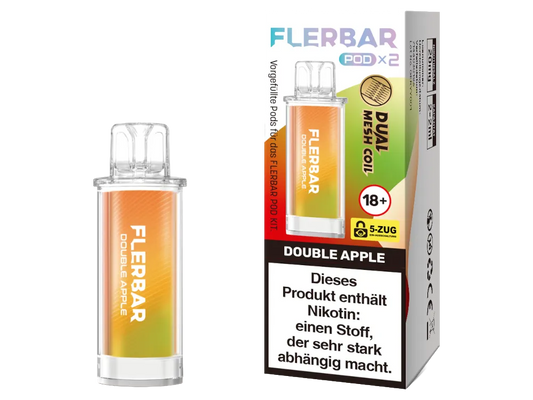 Flerbar Pod Double Apple 20 mg 2Stk