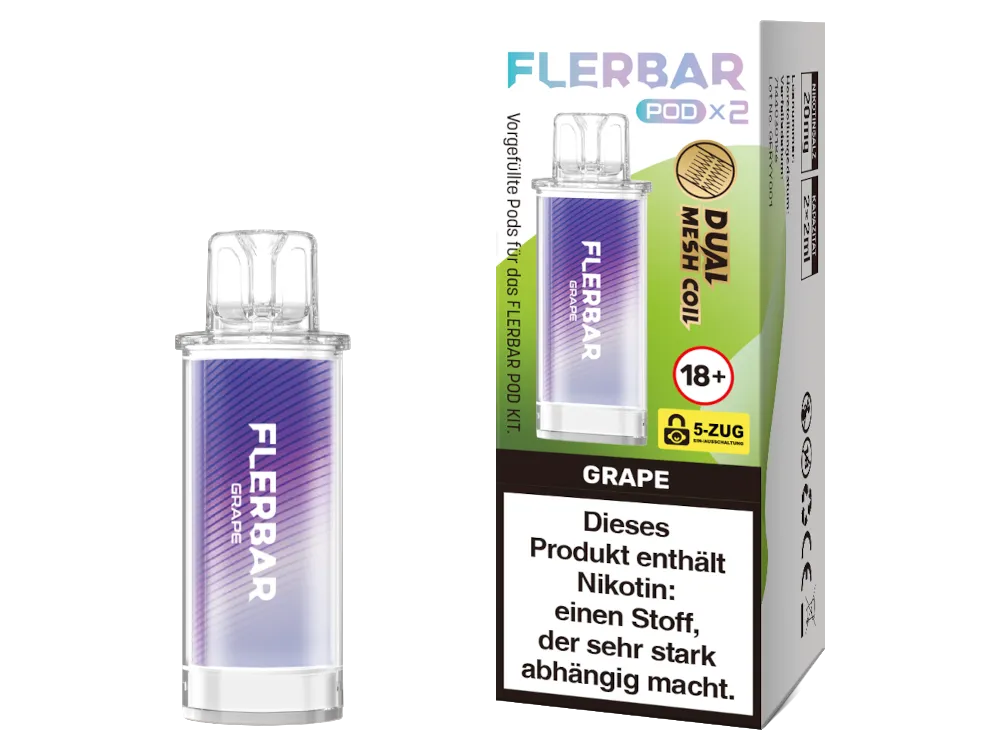 Flerbar Pod Grape 20 mg 2Stk