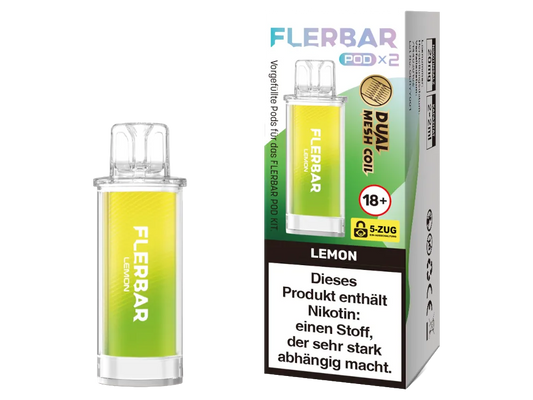 Flerbar Pod Lemon 20 mg 2Stk