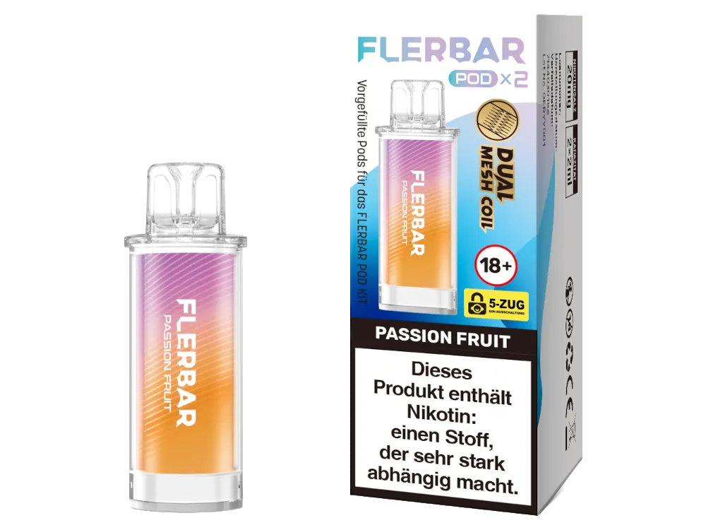 Flerbar Pod Passion Fruit 20 mg 2Stk