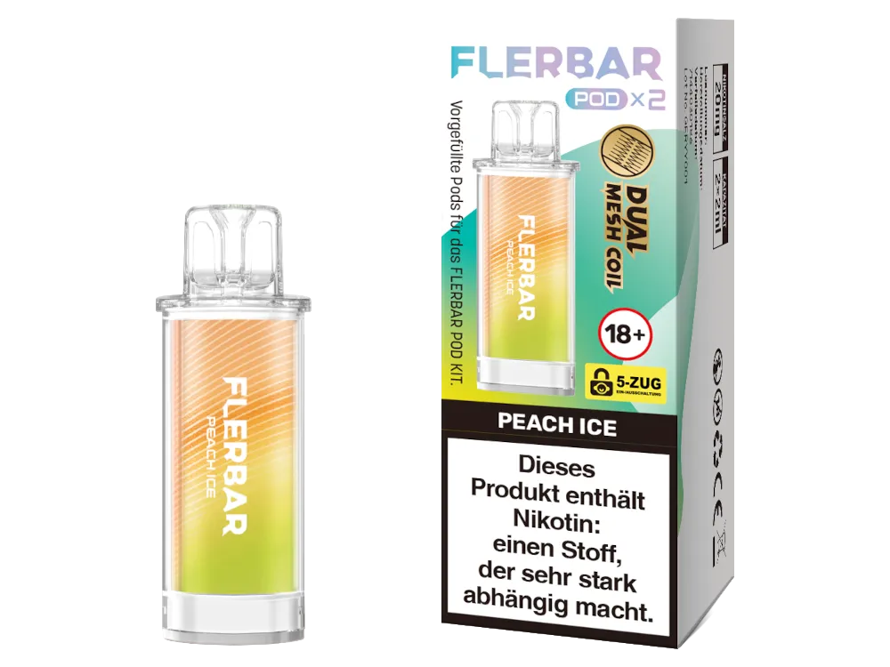 Flerbar Pod Peach Ice 20 mg 2Stk