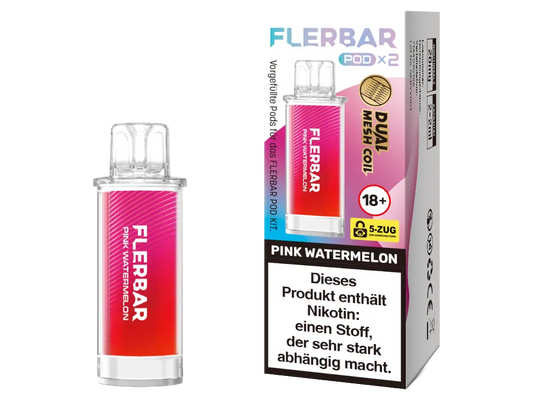 Flerbar Pod Pink Watermelon 20 mg 2Stk