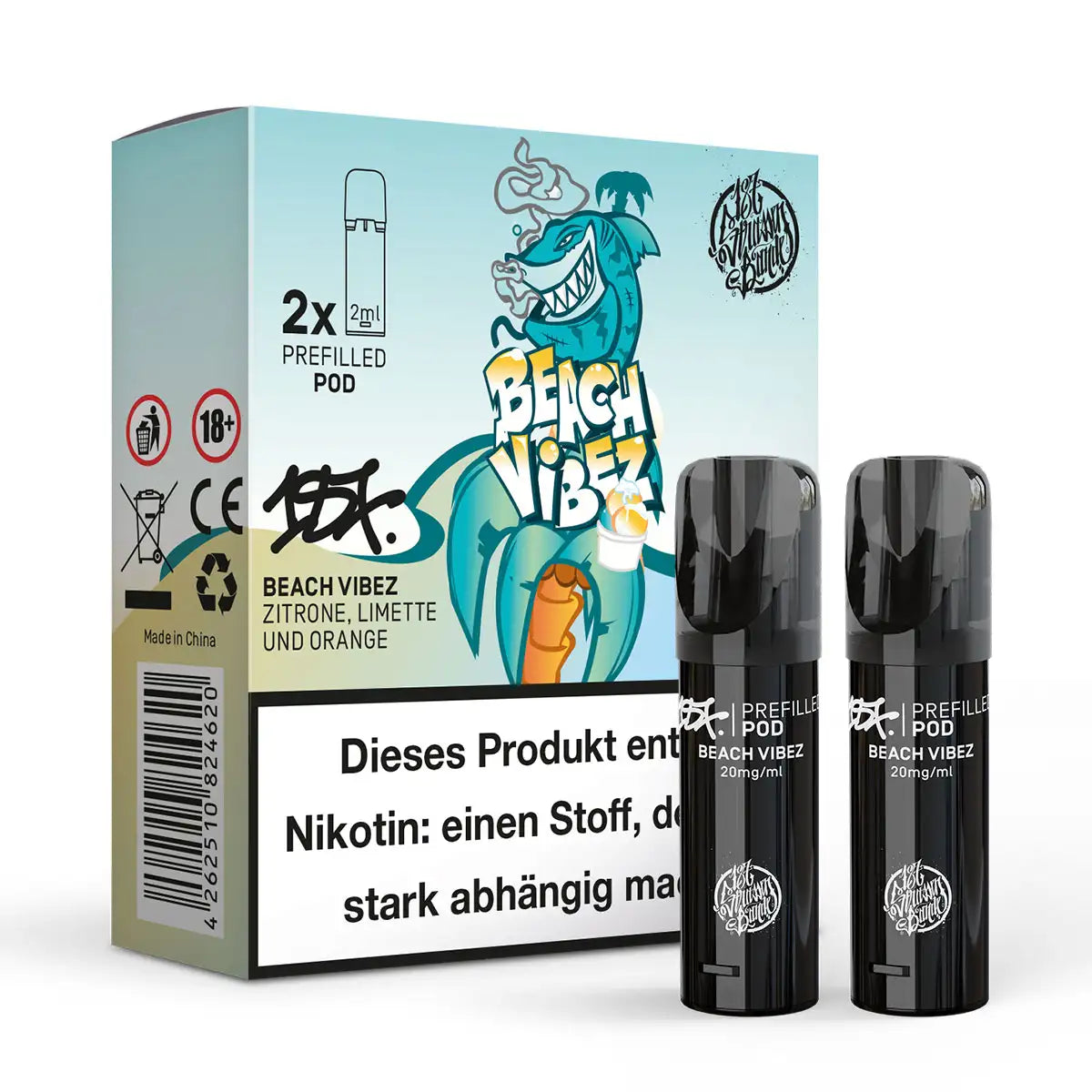 187 - Beach Vibez Prefilled Pod 2Stk 20mg