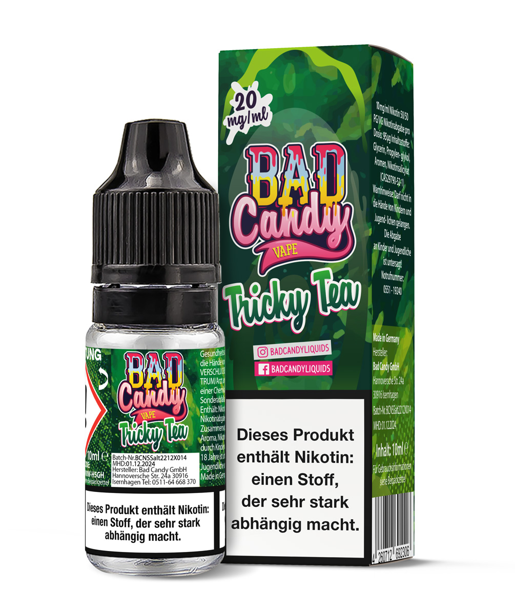 Bad Candy 10ml NicSalt Geschmacksrichtung: Tricky Tea / Nikotinstärke: 20 mg/ml
